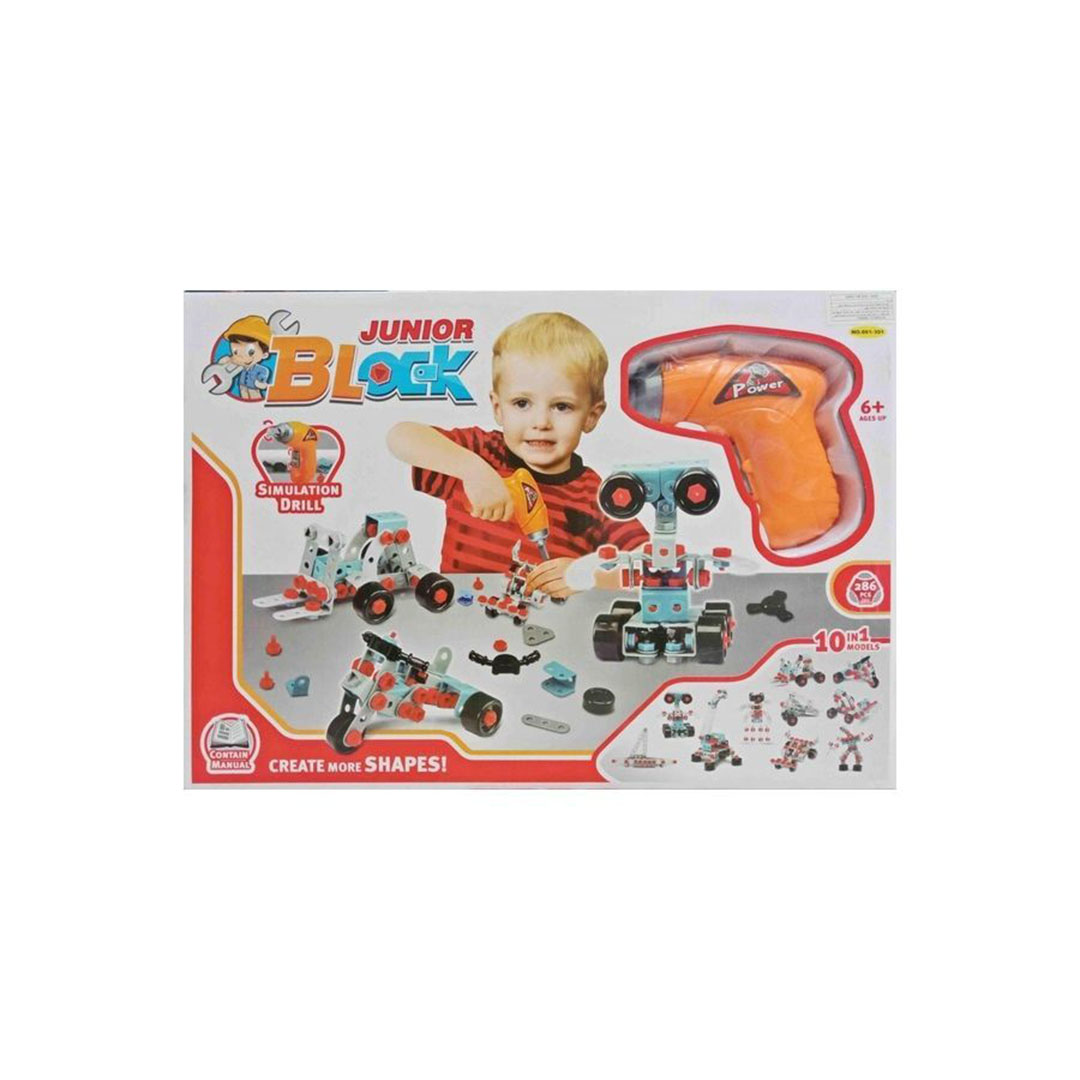 لعبة صنع أشكال بلوك جونيور 10*1 - 286 قطعة