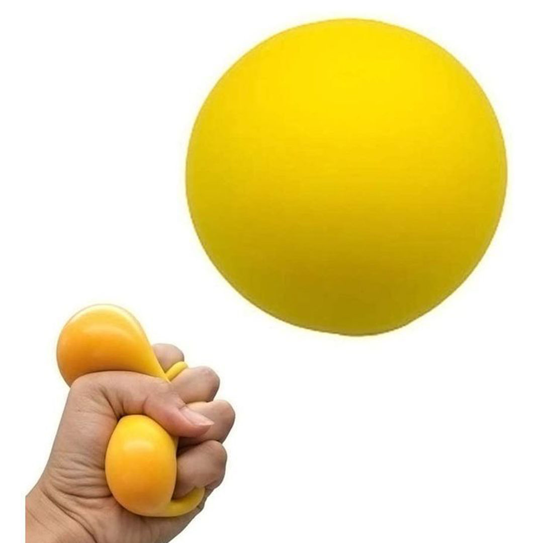 كرة تخفيف التوتر - أصفر