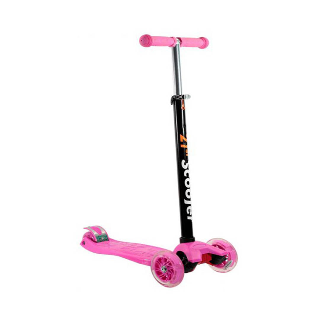سكوتر دفع للأطفال - 3 عجلة - بينك