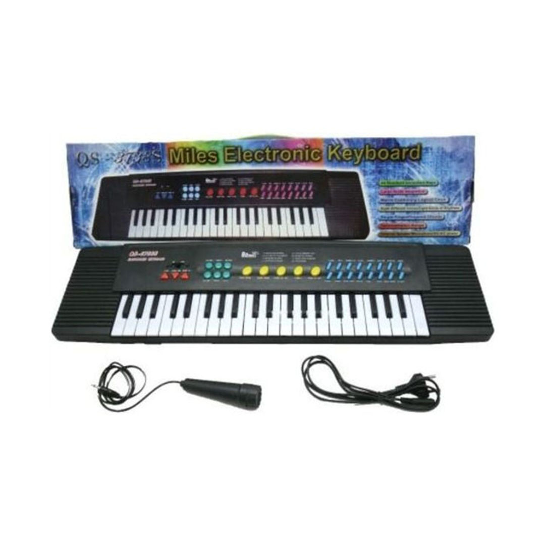 بيانو موسيقي للأطفال - أسود/أبيض