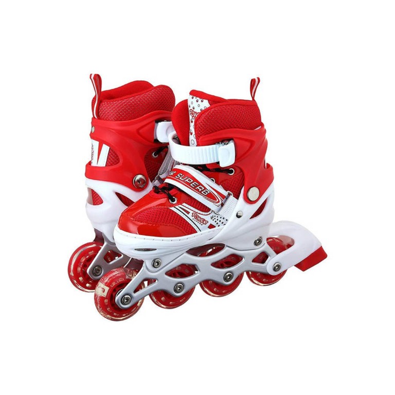 جزمة تزلج للأطفال - أحمر