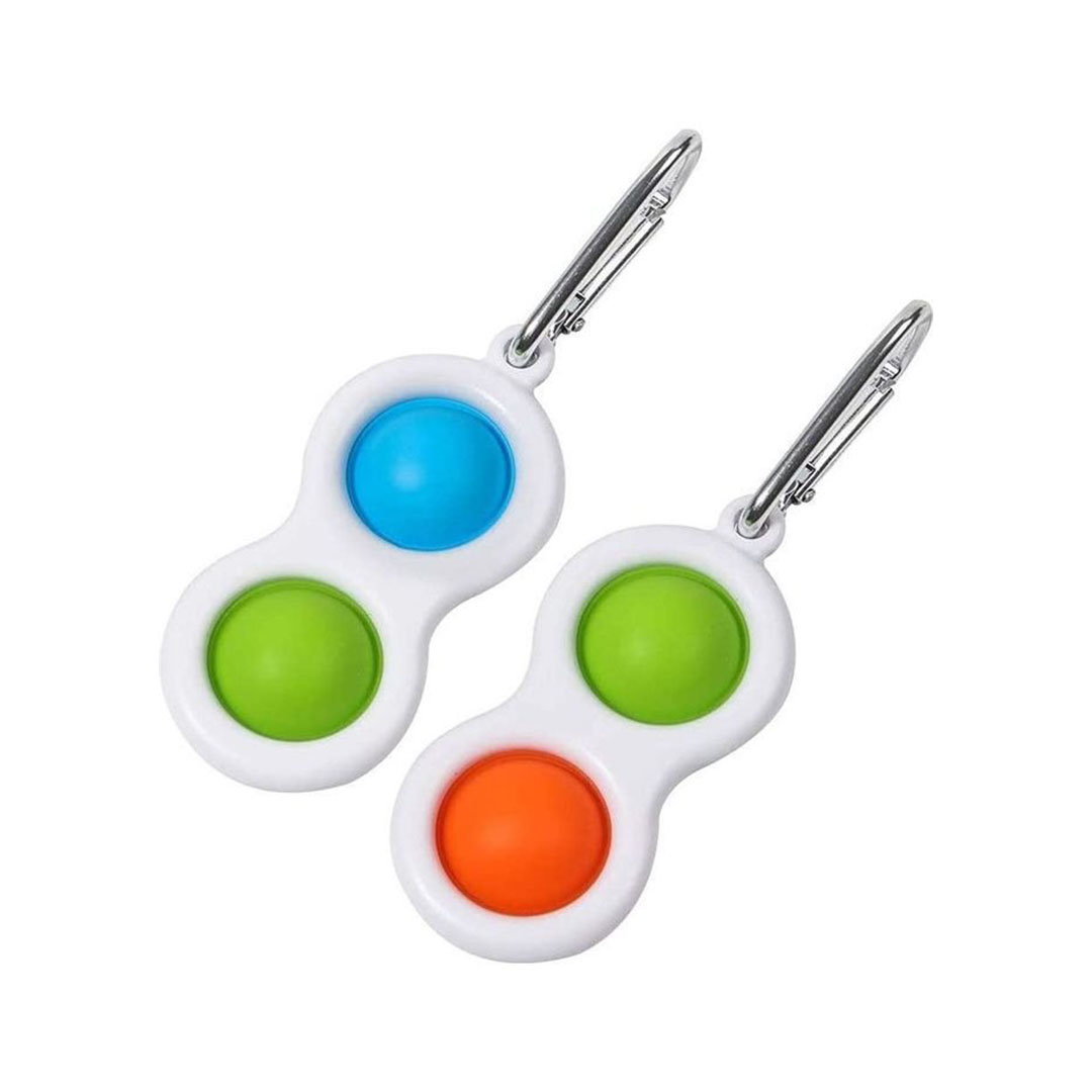 ميداليات بوب ات - 2 قطعة - أبيض