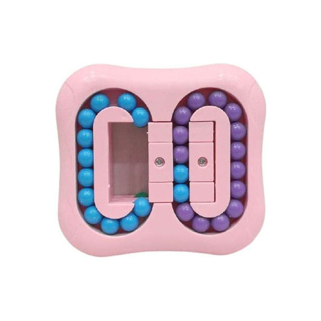 لعبة فيدجت مكعب دوار للأطفال - بينك