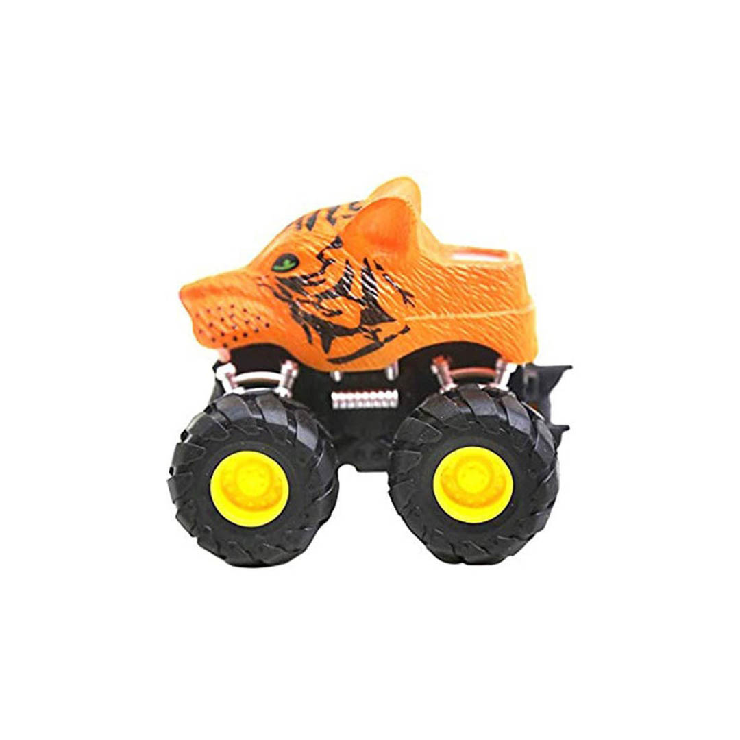 لعبة سيارة كايوتي البرية صغيرة للأطفال - أبيض/أسود