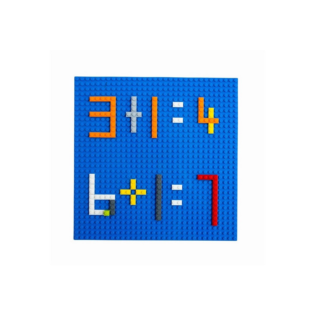 لوحات قاعدة كتلة البناء - 60*60 سم - أزرق
