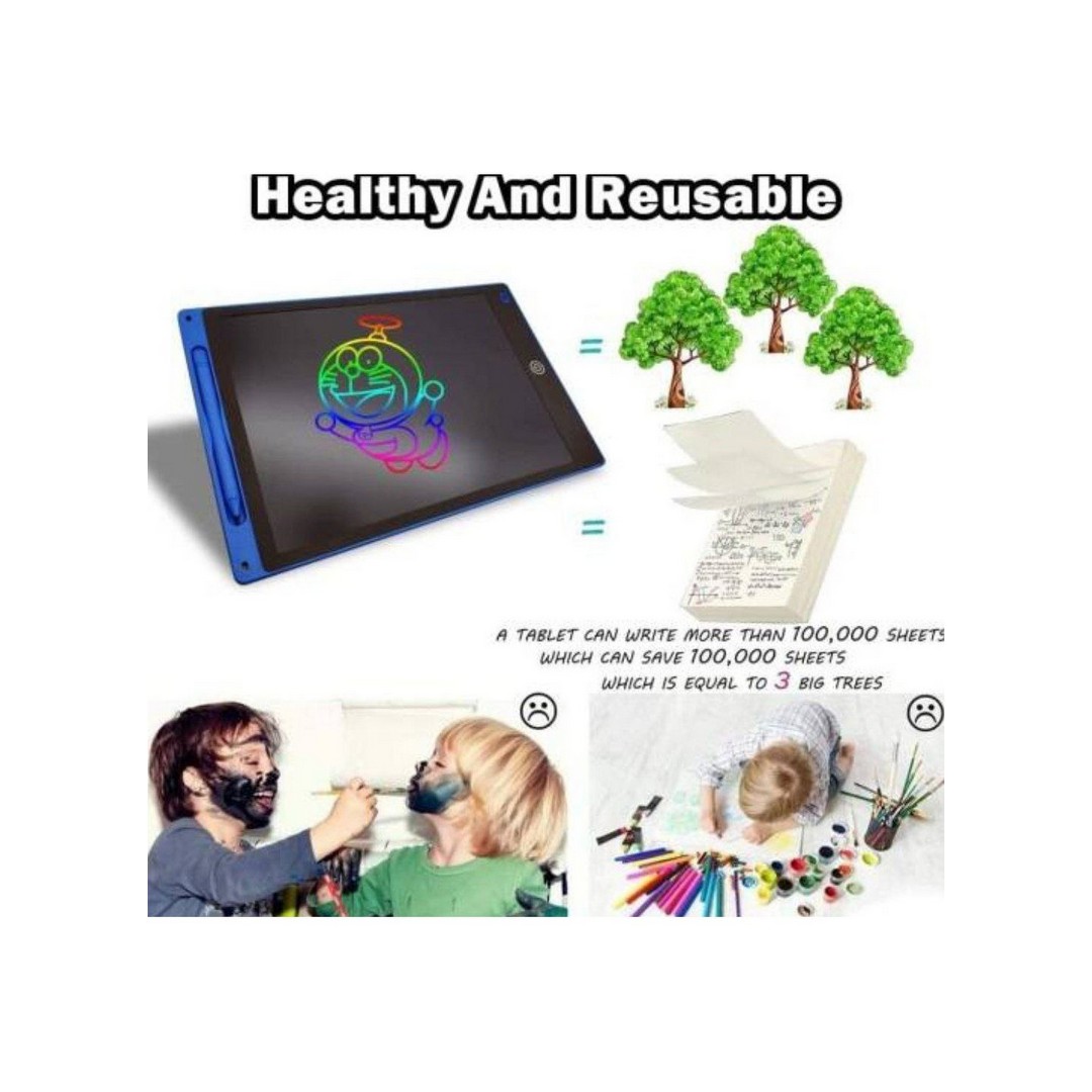 تابلت كتابة LCD مع قلم للأطفال - 16 إنش - أزرق