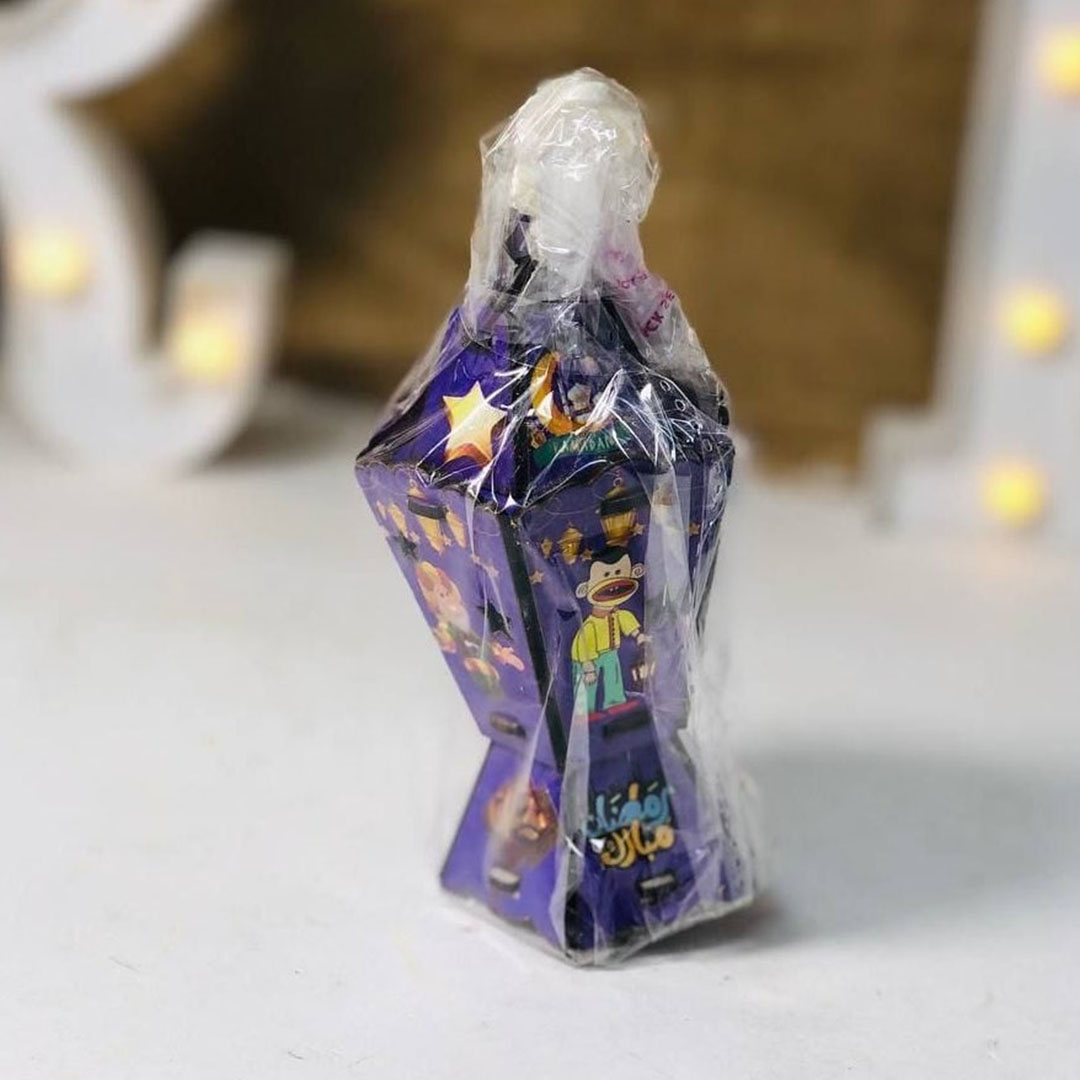 فانوس خشب 14 سم شخصيات رمضان