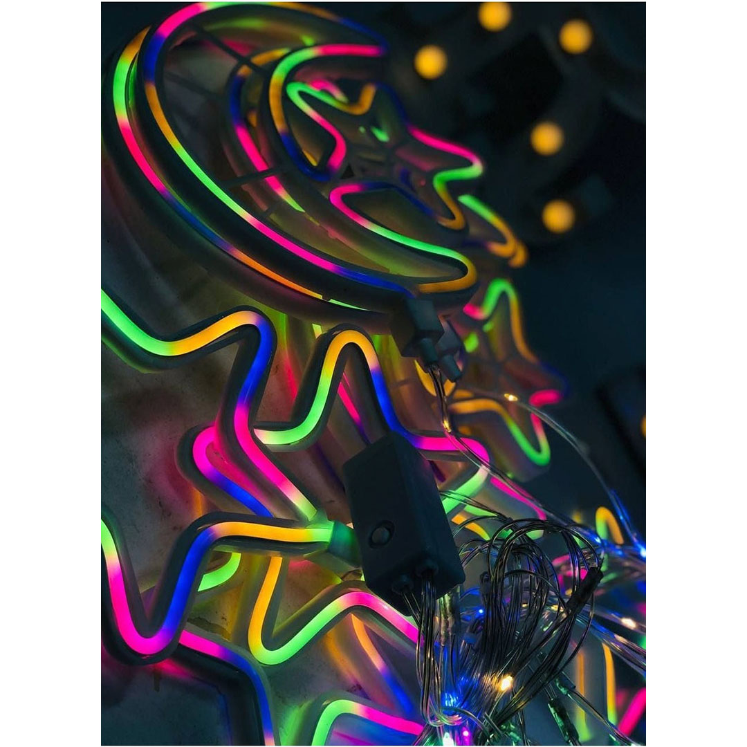 سريا ستارة هلال ونجمة انوار كوكتيل - 3 متر