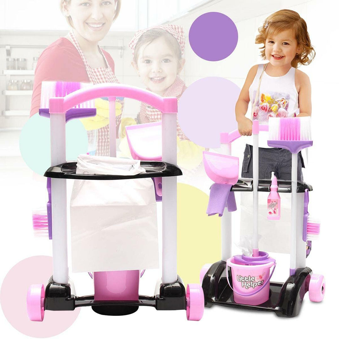 لعبة عربة تنظيف المنزل للاطفال