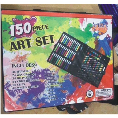 أقلام تلوين مائية - 150 قطعة