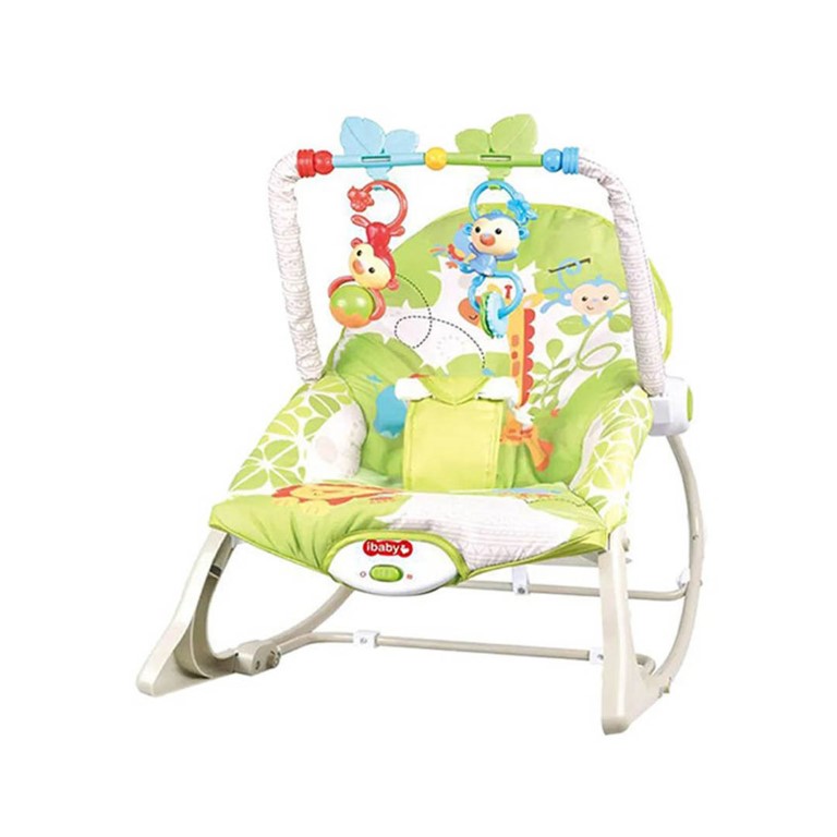 كرسي هزاز للأطفال حديثي الولادة - أخضر