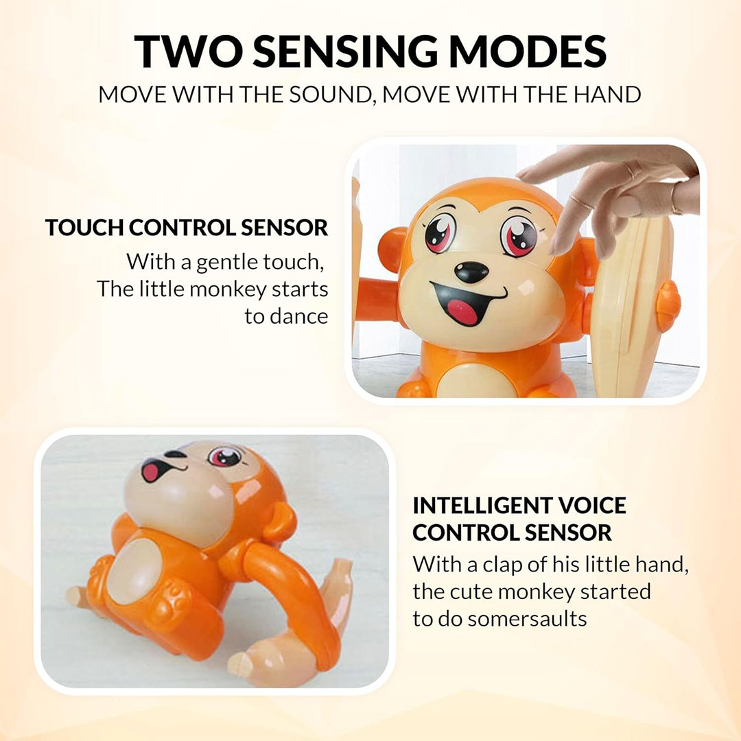 قرد الموز الراقص - برتقالي