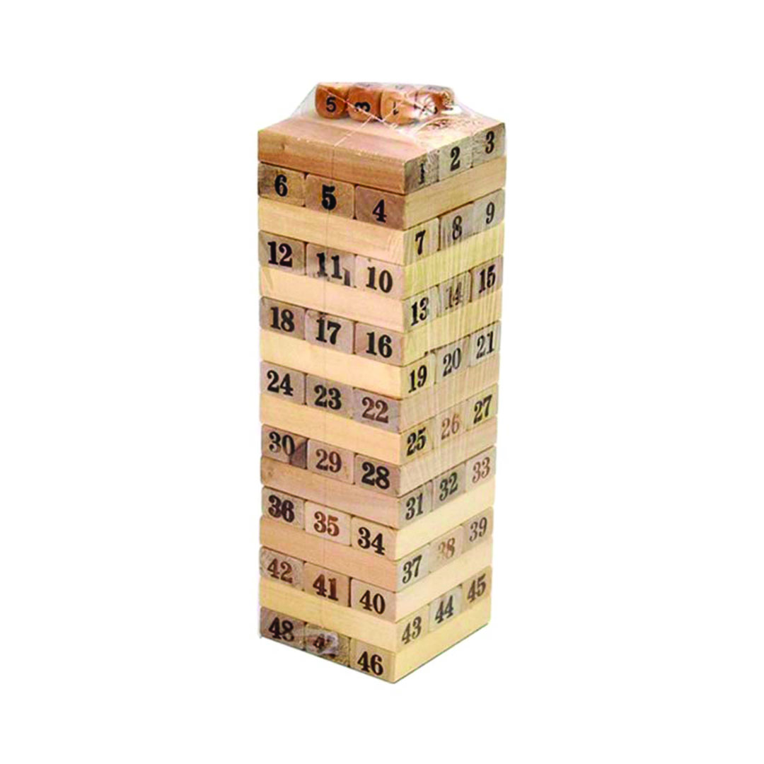 مجموعة ألعاب خشبية قابلة للطي للأطفال - 48 قطعة