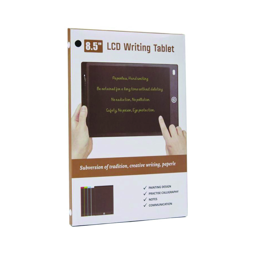 تابلت كتابة LCD مع قلم للأطفال - 8.5 بوصة - أسود