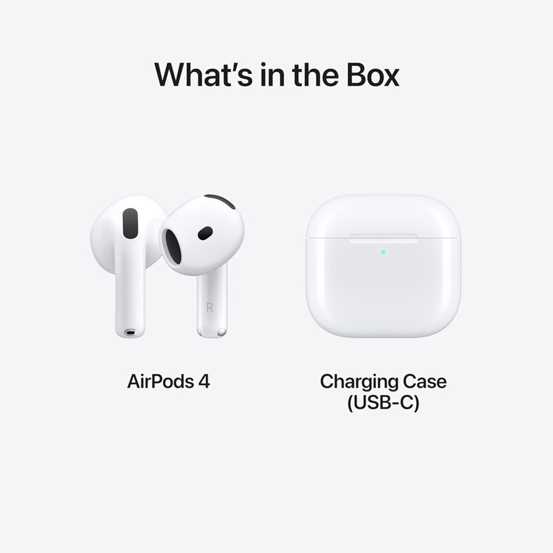 سماعات أذن لاسلكية AirPods 4 - أبيض