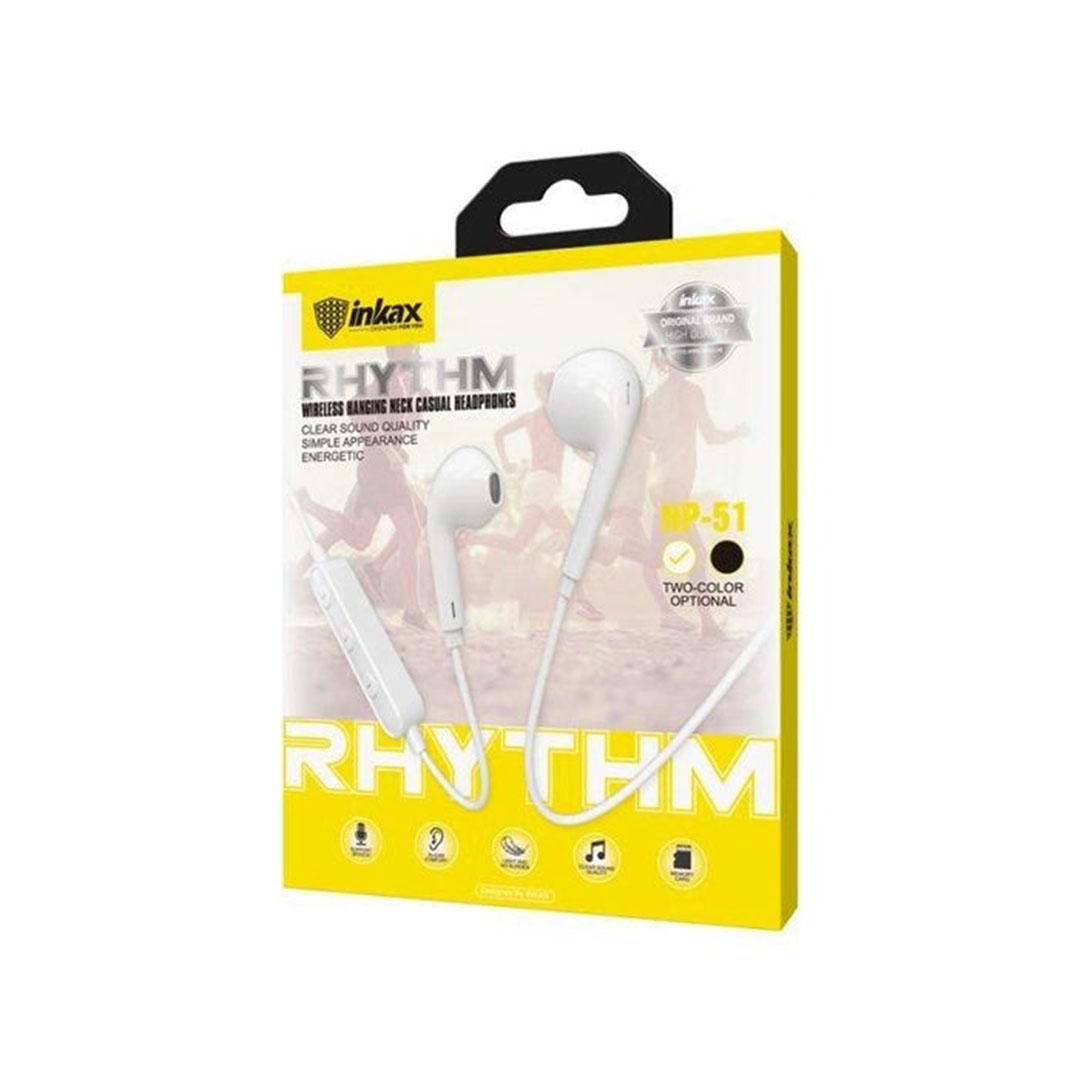 انتكسس سماعة أذن بلوتوث لاسلكية مع ميكروفون - أبيض -HP51