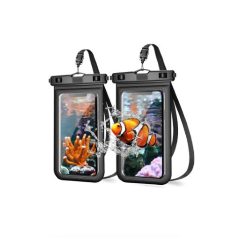 جراب مقاوم للماء - اسود/شفاف