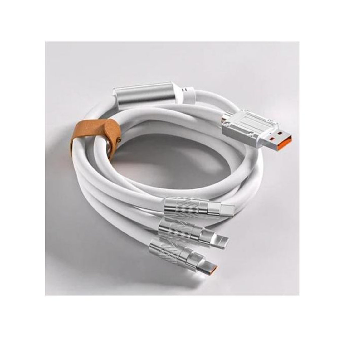 كابل شحن X-Scoot من USB الي Type-C/lightning/Micro - أبيض