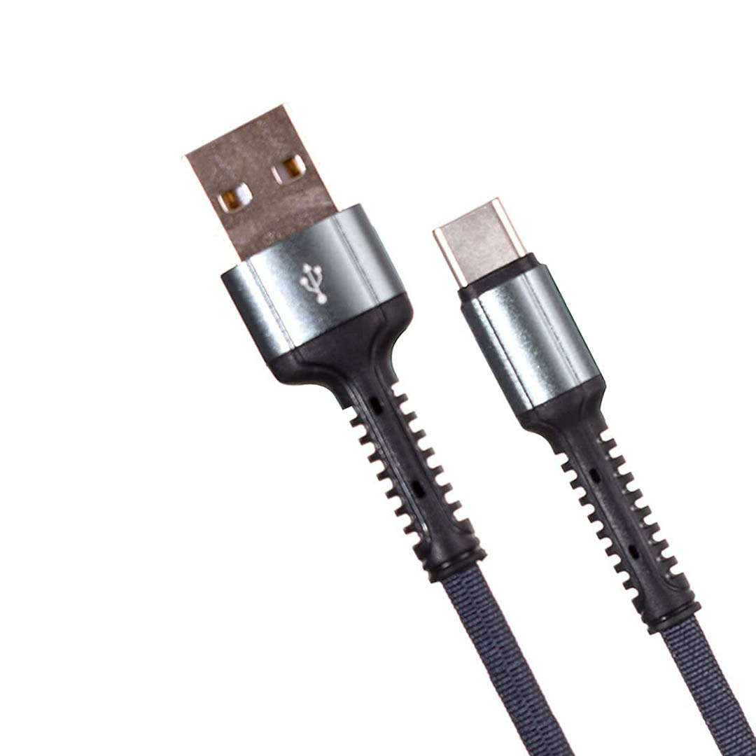 LS64 كابل شاحن سريع Type-C/USB - رمادي