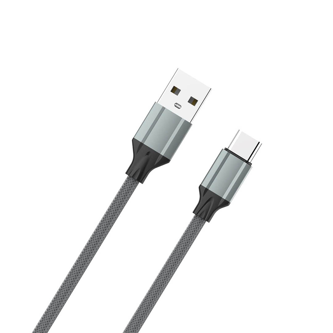LS441 كابل شاحن سريع Type-c/USB - رمادي