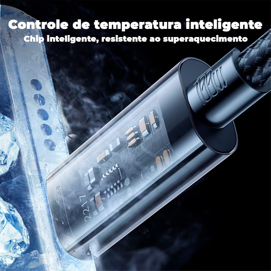 كابل شحن وناقل بيانات سريع - 1.2 متر - Type-C - أسود S-CC100A12