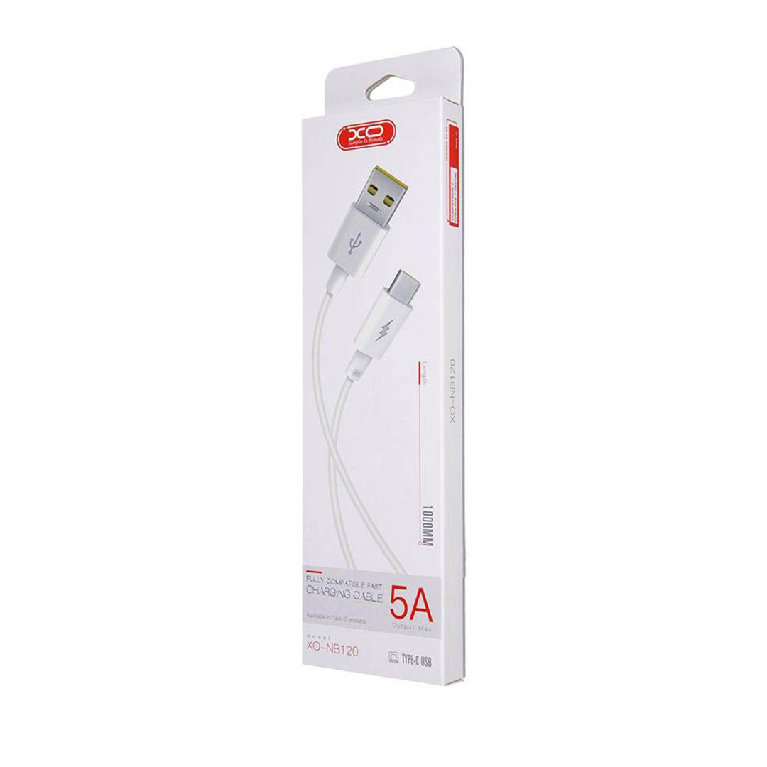 NB120 كابل شاحن سريع Type-C - أبيض