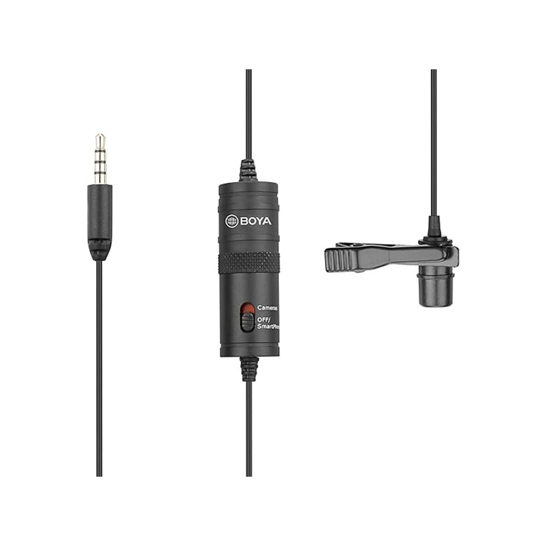  ميكروفون أحادي لا سلكي - أسود - BY-M1