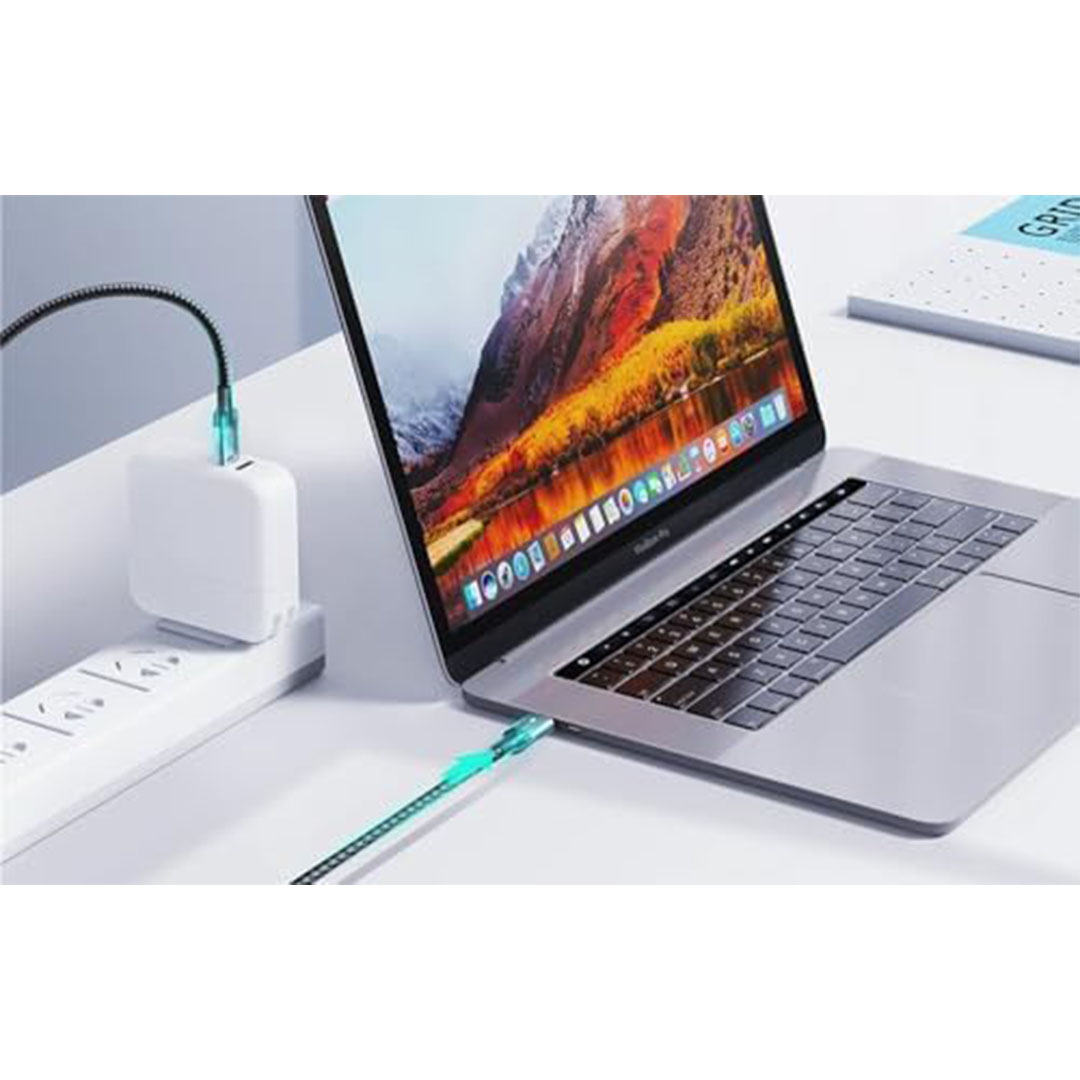 كابل شحن وناقل بيانات سريع - 1.2 متر - Type-C - أسود - S - CC100A10