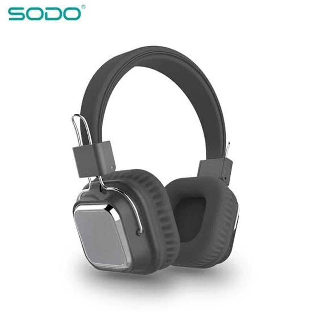 SD-1003 سماعة رأس بلوتوث سلكية / لاسلكية - رمادي