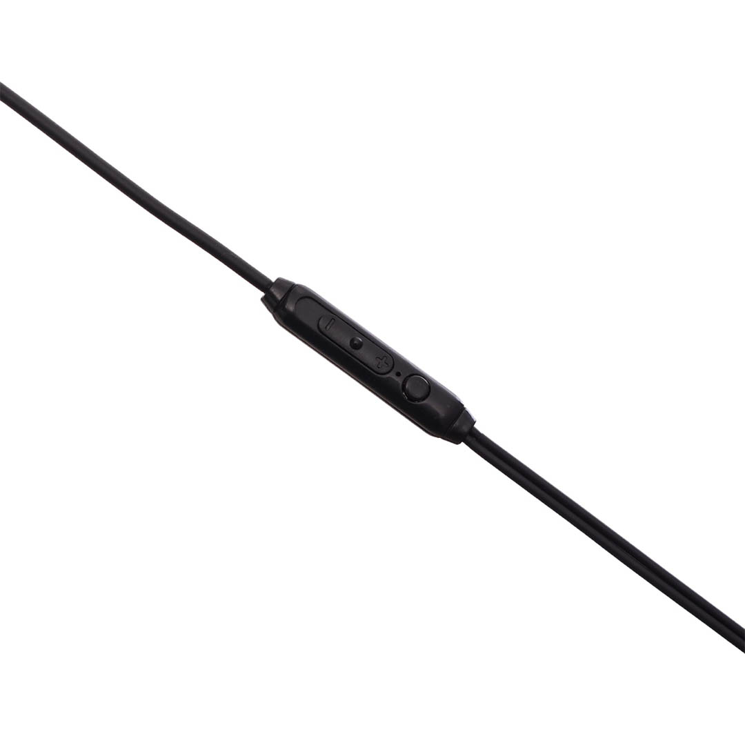 R6 سماعة أذن Aux بتصميم استريو - أسود