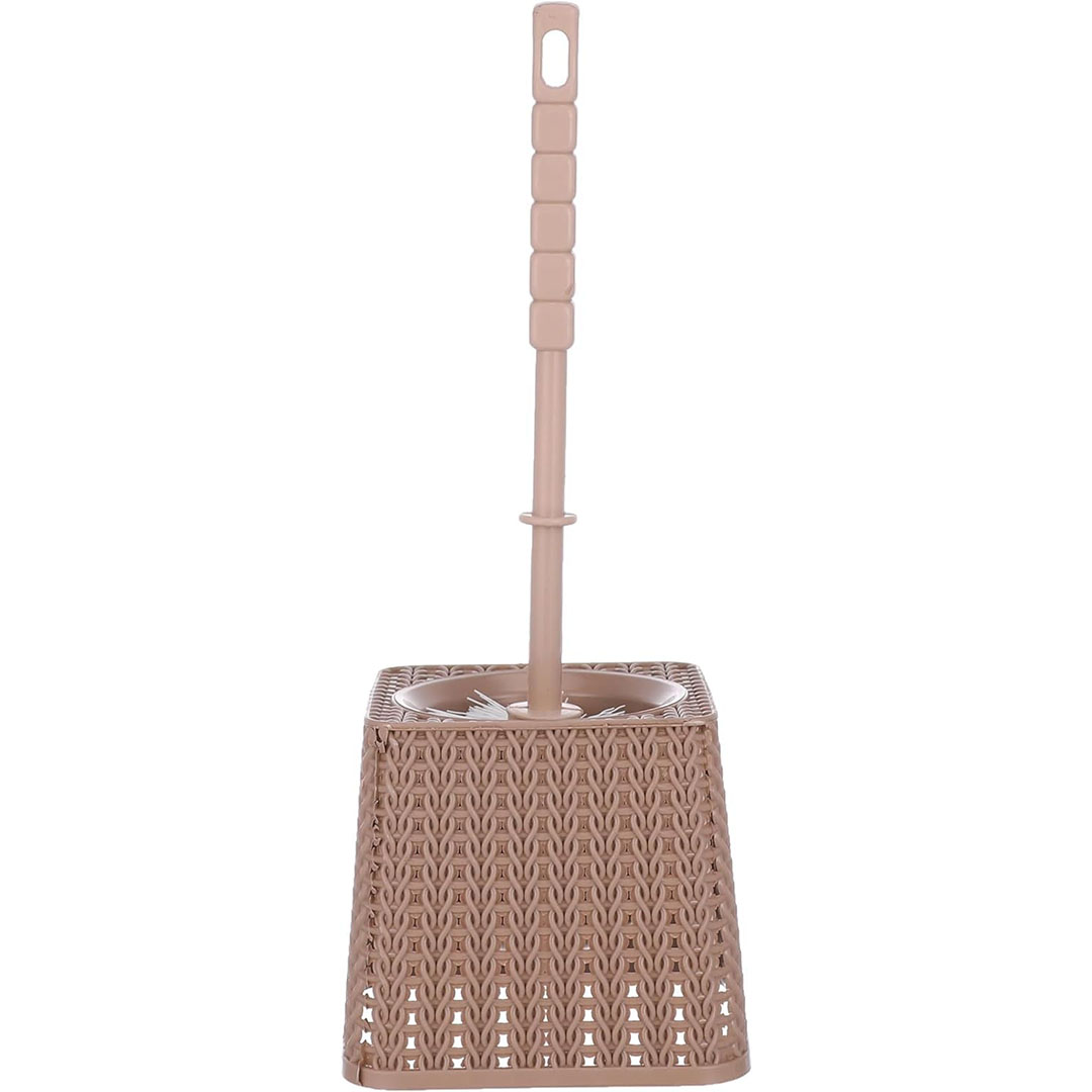 فرشاة تواليت بلاستيك - 2 قطعة - بيج