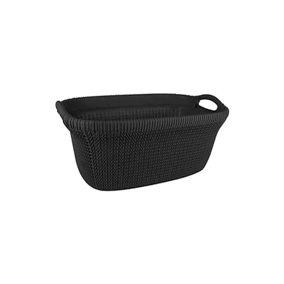 سبت غسيل بيضاوي بالم - أسود