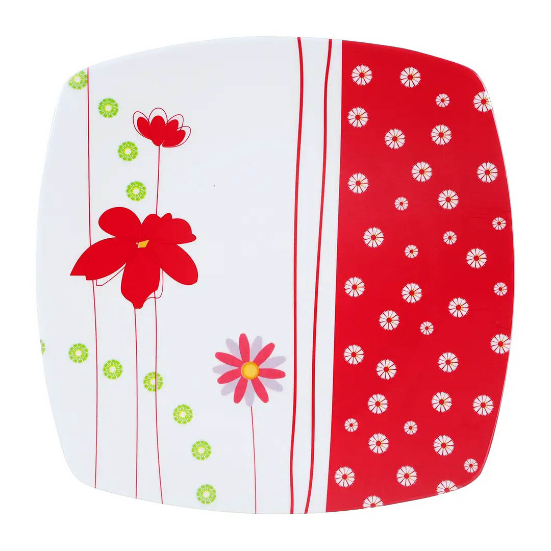 طقم سفرة مربع ميلامين - يارا - 38 قطعة