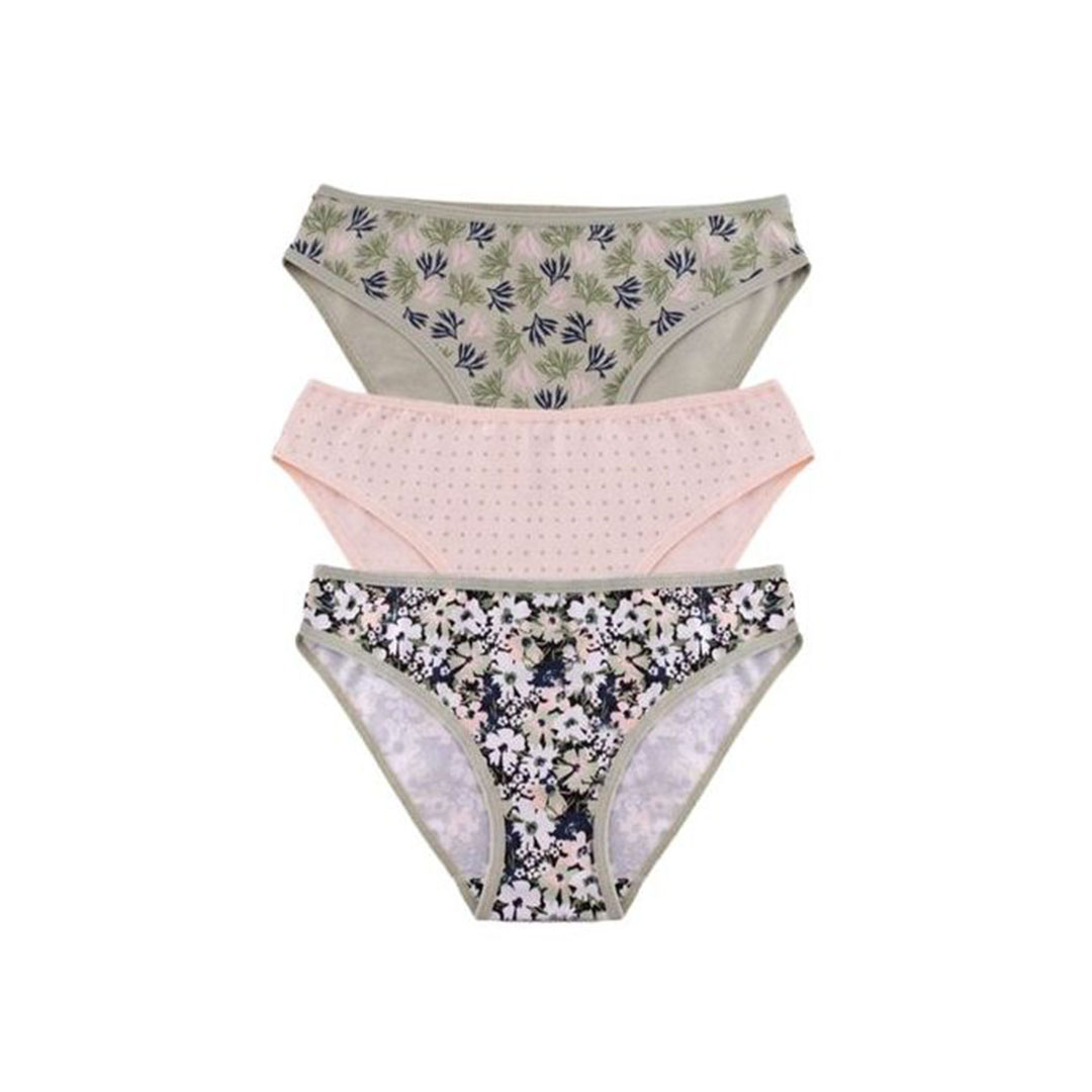 ميلك اندروير بيكيني مطبوع حريمي - 3 قطع