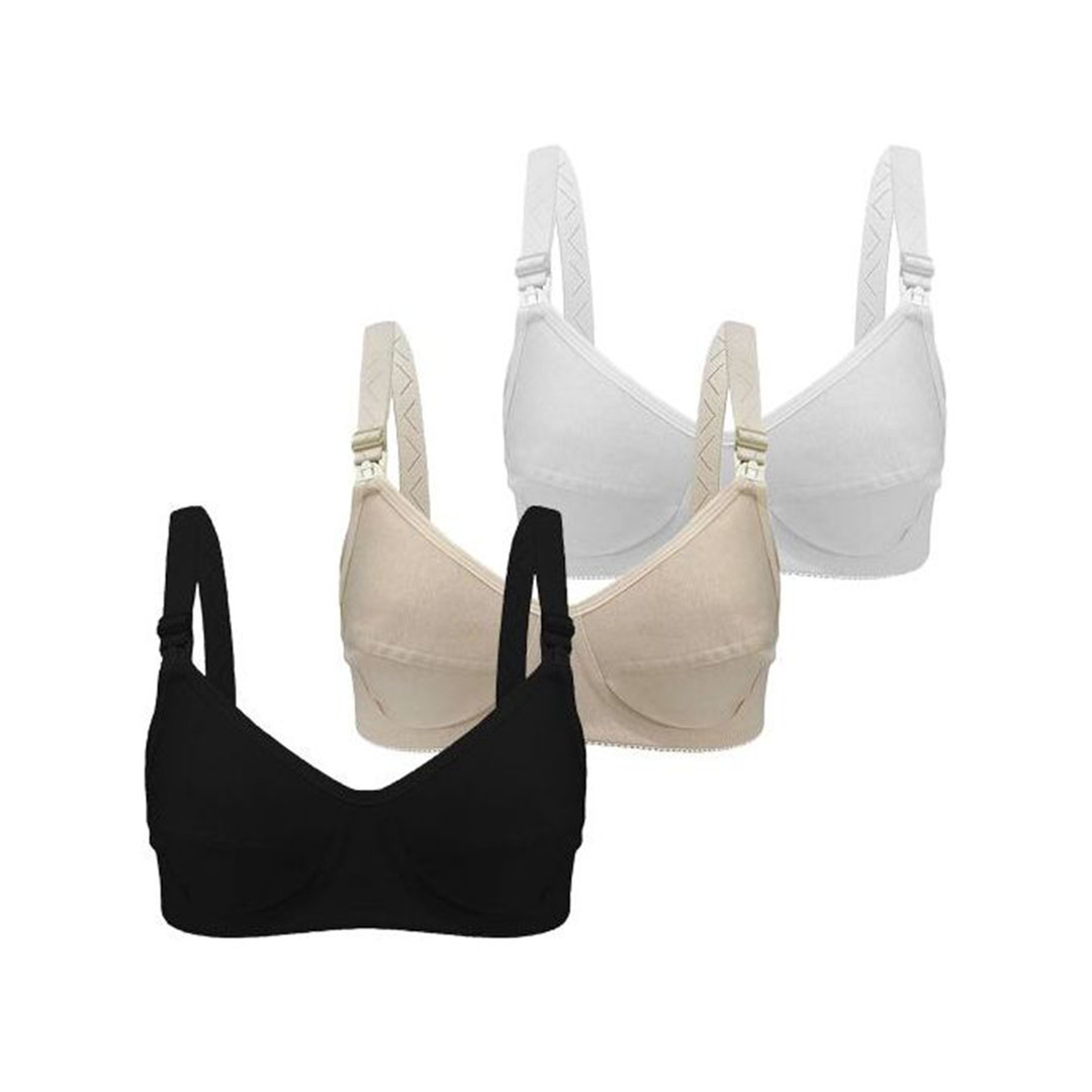 برا لاسو قطن للرضاعه - 3 قطع