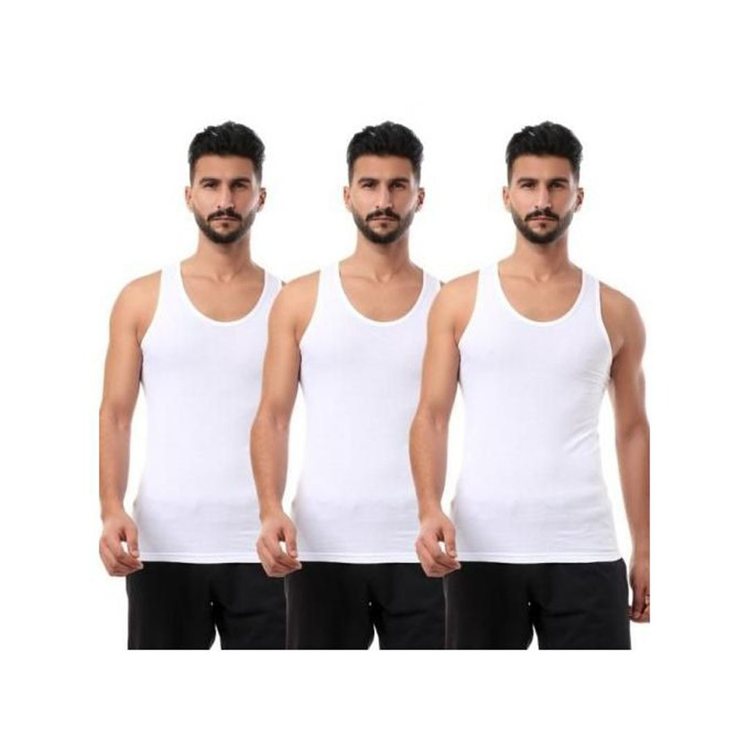 فانلة حماله رجالى - (3) قطع - أبيض