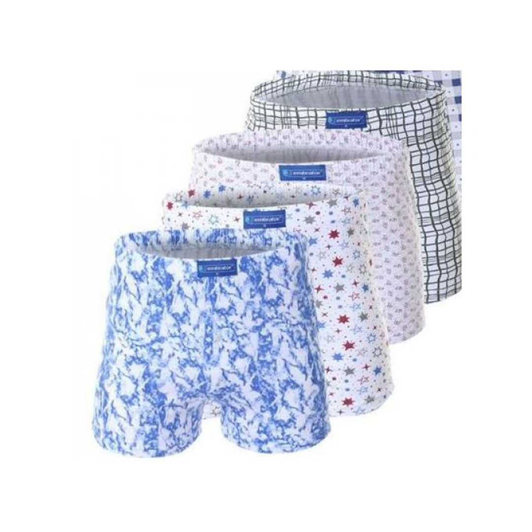 بوكسر امبراطور مطبوع - (4) قطع - رجالي