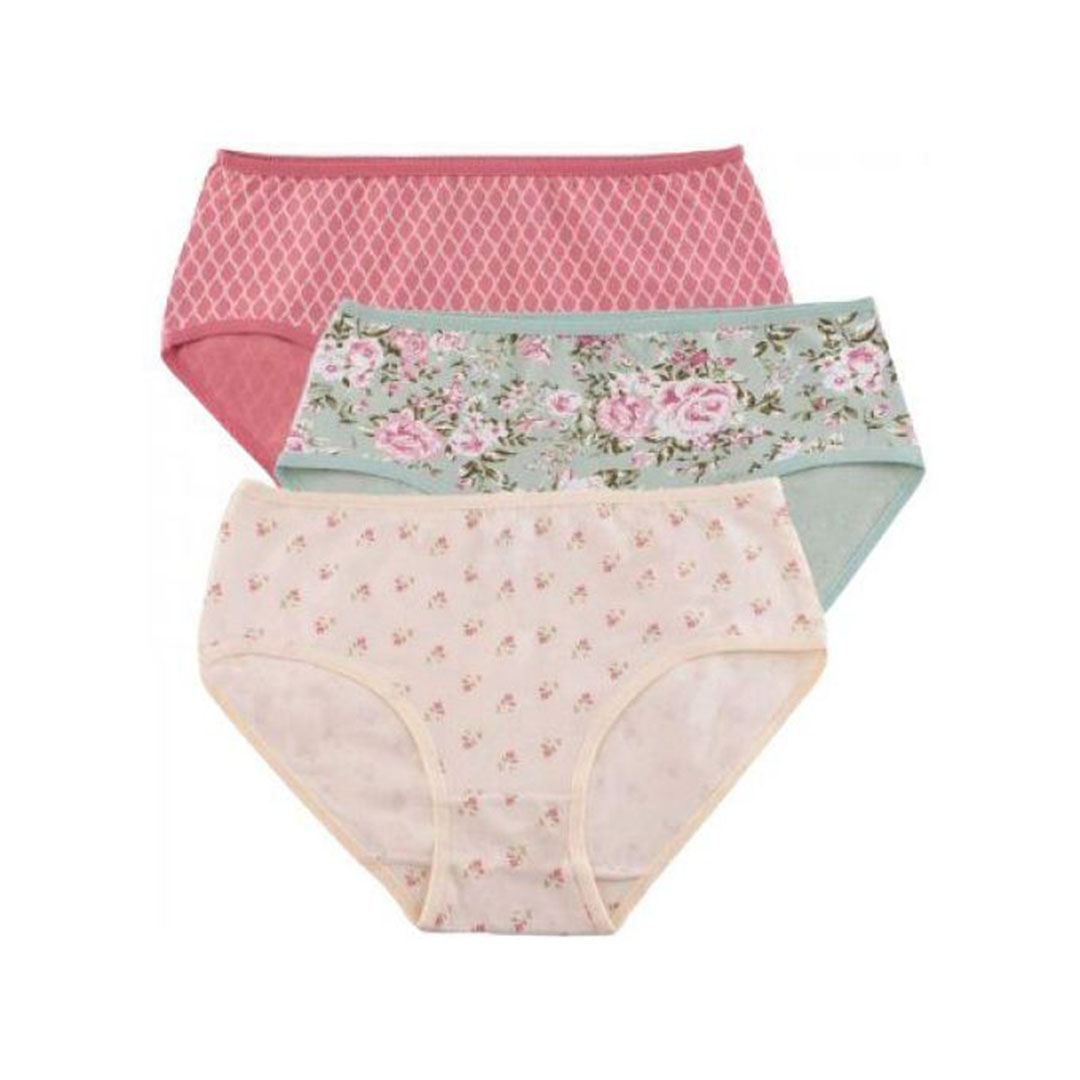 ميلك بانتي ميدي مطبوع حريمي - 3 قطع