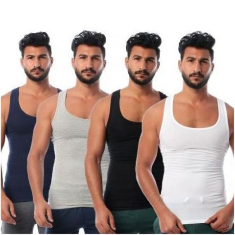 فانلة حمالات رجالي - 4 قطع