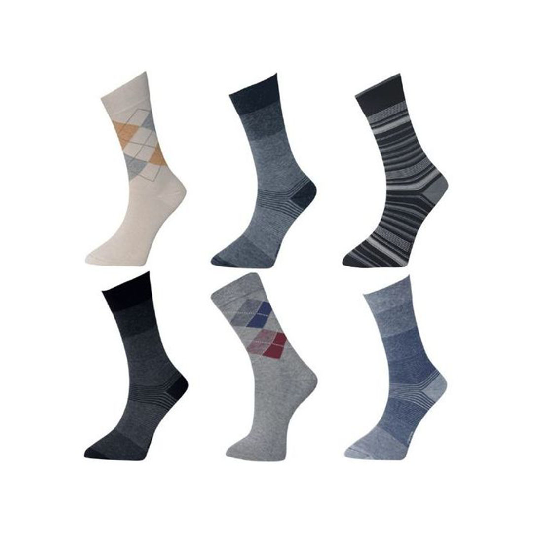 سولو شرابات طويلة رجالي قطن 100% - 6 قطع