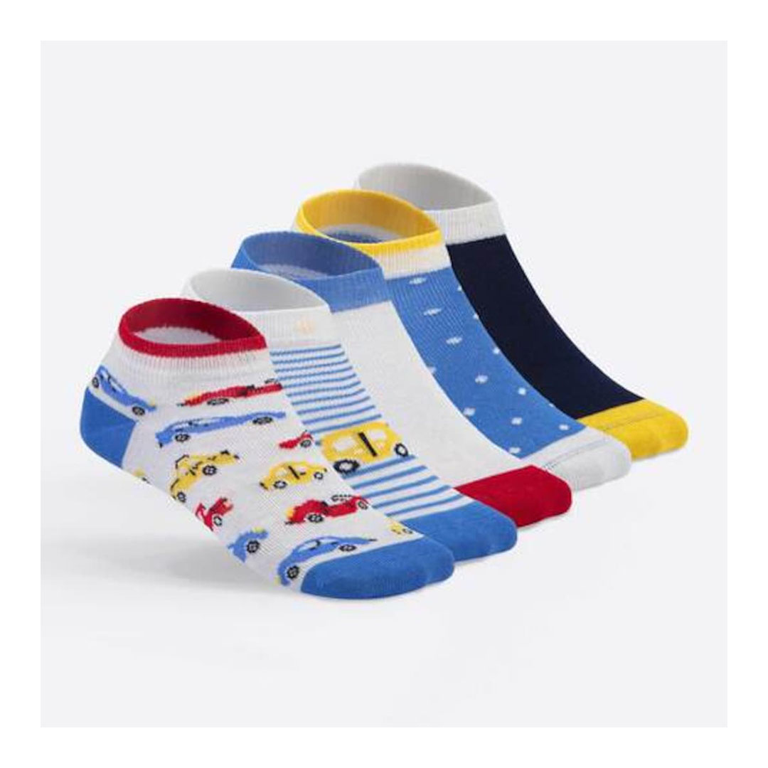 سولو شرابات للأطفال منقوشة قطن 100% - 5 قطع