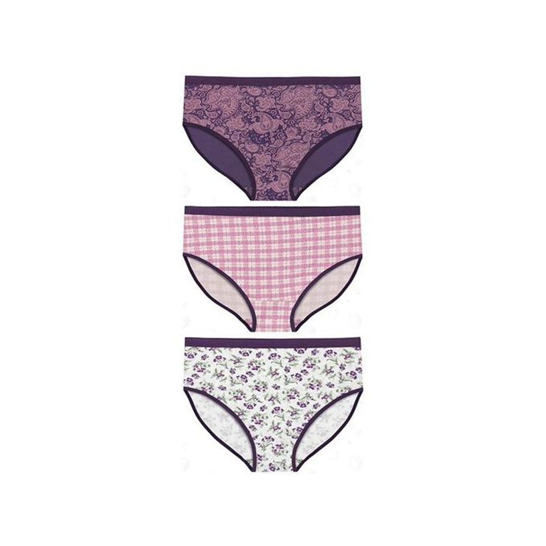 بانتي بريف مطبوع حريمي - 3 قطع