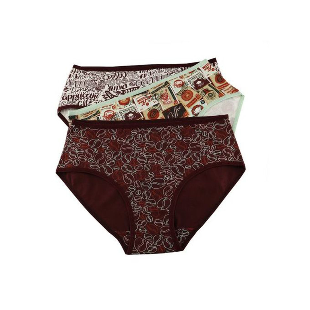 بانتي ميدي مطبوع حريمي - 3 قطع