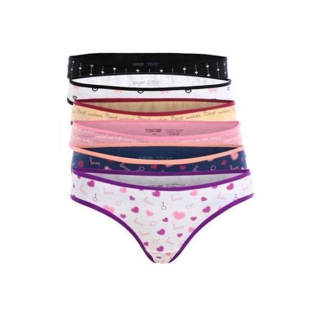 بانتي مطبوع حريمى - 6 قطع