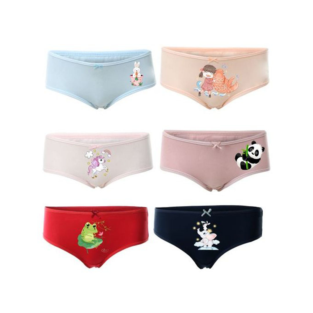 بانتى مطبوع بناتى - 6 قطع