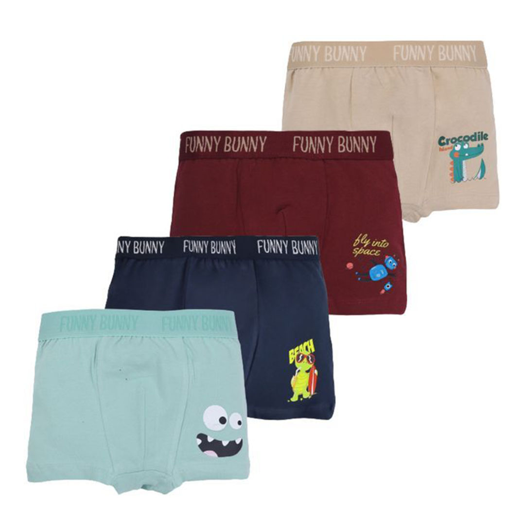 بوكسرات مطبوعة اولادي - 4 قطع