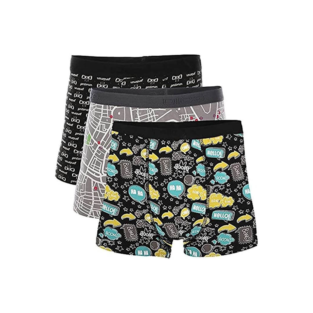 بوكسر مطبوع أولادي - 3 قطع