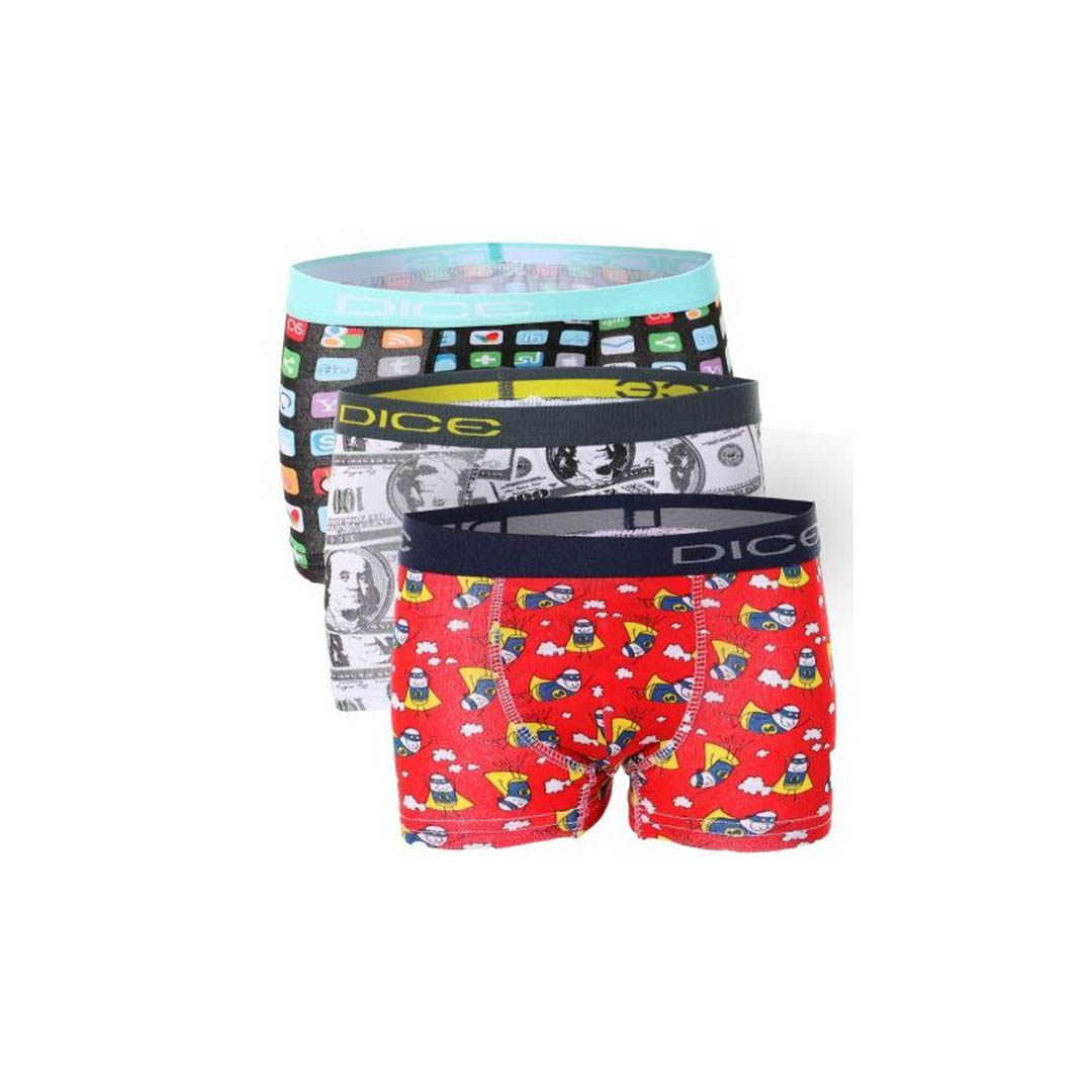 بوكسر أولادي منقوش - 3 قطع