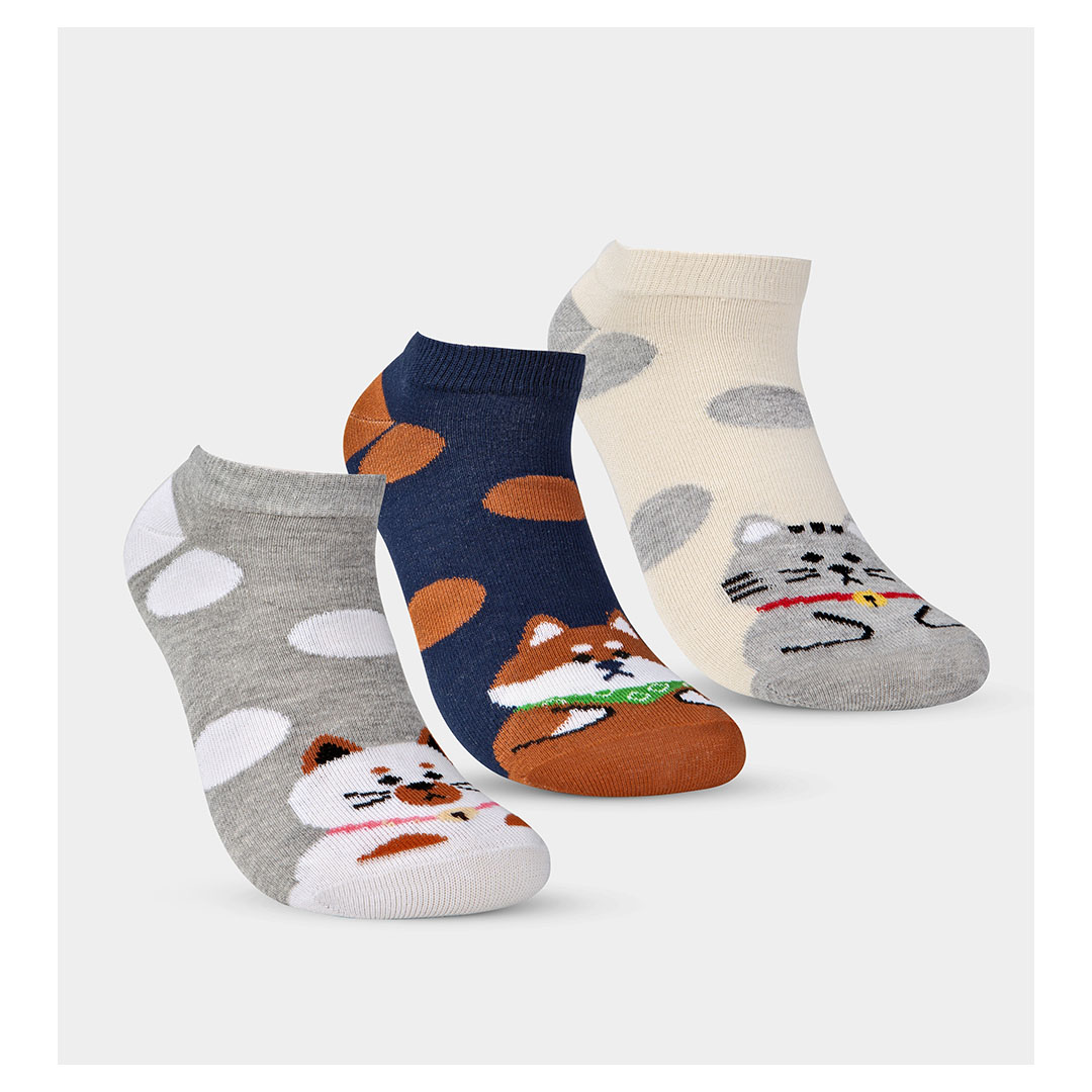 سولو شرابات قصيرة للأطفال قطن 100% - 6 قطع