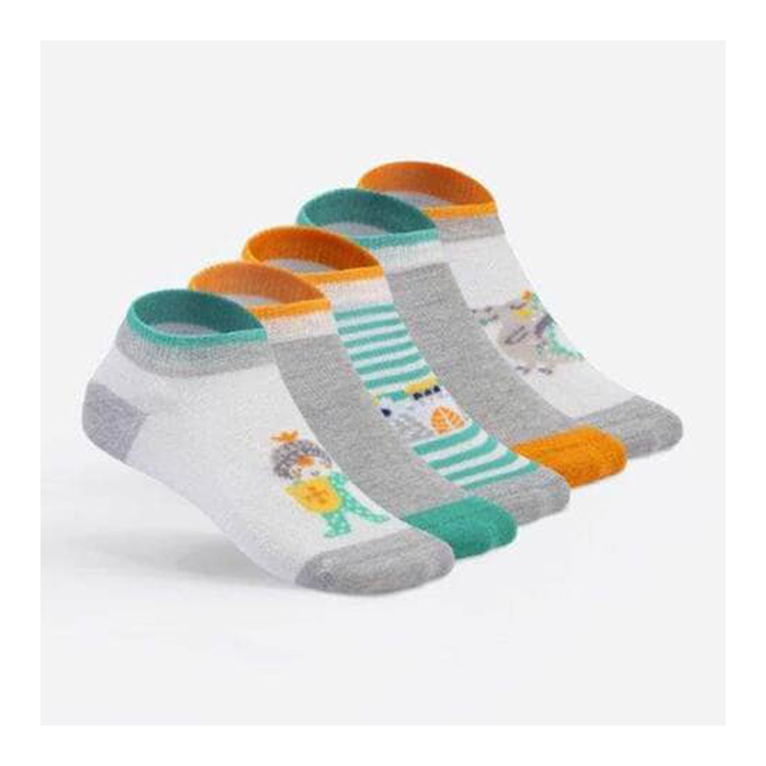 سولو شرابات للأطفال منقوشة قطن 100% - 5 قطع